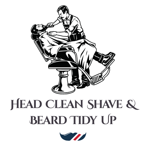 Head clean shave & beard tidy up